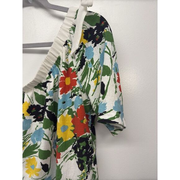 Anthropologie Poridge Larsa One‎ Shoulder Floral Top size XS #36 - Picture 3 of 7